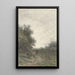 Landscape painting with a rider and a flock of sheep with shepherd - Jan Vrolijk — framed artwork on a wall
