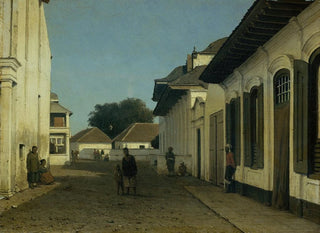 a street in the old Batavia district - Jan Weissenbruch — artwork view