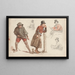 Studies of Figures - Jan Weissenbruch — framed artwork on a wall