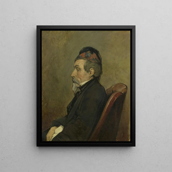 Portrait of Johan Hendrick Louis Meyer Marine painter - Jan Weissenbruch — framed artwork on a wall