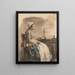 Young woman turning - Jan Weissenbruch — framed artwork on a wall