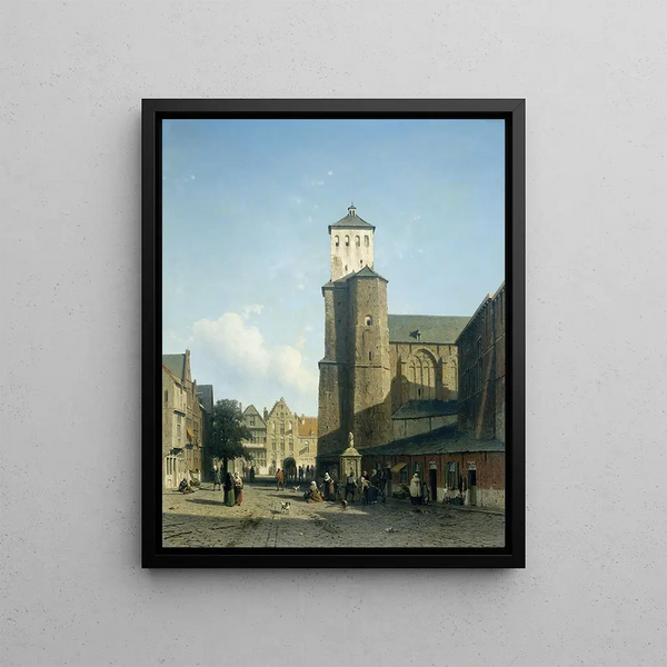 Église Saint-Denis de Liège - Jan Weissenbruch — framed artwork on a wall