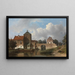 L'IJsselpoort at IJsselstein - Jan Weissenbruch — framed artwork on a wall