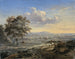 Landscape painting with a rider on a country path - Jan Wijnants — artwork view