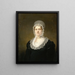 Portrait painting of Sara de Haan, widow of the subscriber from Amsterdam Cornelis Hartsen - Jan Willem Pieneman — framed artwork on a wall