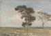 View of the moor with two trees - Jan Willem van Borselen — artwork view