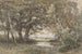 Petit plan d'eau sous les arbres à la fin d'un bois - Jan Willem van Borselen — artwork view