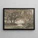 Petit plan d'eau sous les arbres à la fin d'un bois - Jan Willem van Borselen — framed artwork on a wall
