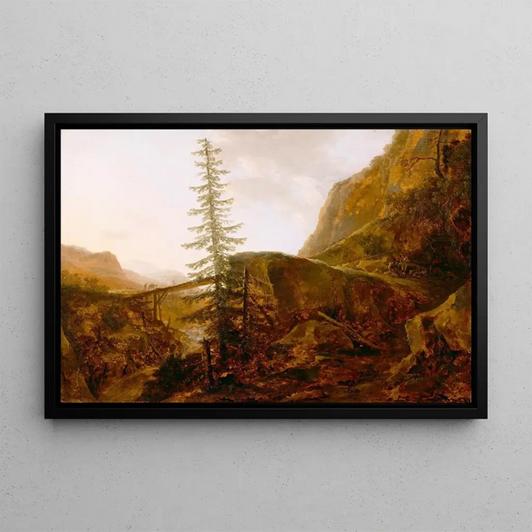 A Hole in the Apennines - Jan Wils — framed artwork on a wall