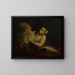 Leda and the Swan - Jan Wincenty Kopff — framed artwork on a wall