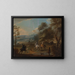 A Hawking Festival - Jan Wyck — framed artwork on a wall