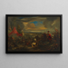 The Battle of Relief before Vienna 1683 - Jan Wyck — framed artwork on a wall