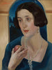 Portrait of a Woman with an Apple - Jan Wydra — artwork view