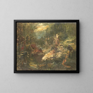 The Forest Preacher - Jan Zürcher — framed artwork on a wall