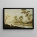 Landscape Painting, Streamside - Jan Ciso — framed artwork on a wall