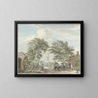 View of Scherpenzeel - Jan de Beijer — framed artwork on a wall