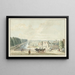View of the rampart near the Catharijnepoort in Utrecht - Jan de Beijer — framed artwork on a wall