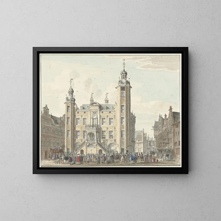 L'Hotel de Ville de Venlo - Jan de Beijer — framed artwork on a wall