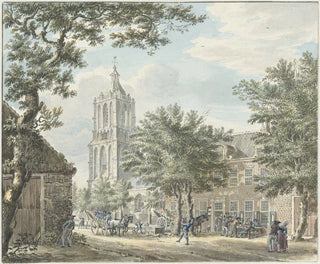 Festive celebration in the village of Houten - Jan de Beijer — artwork view