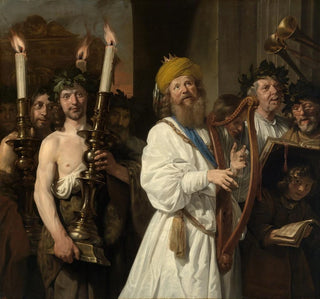 Jan de Bray - Knig David geleitet die Bundeslade nach Jerusalem.webp