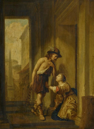 Jan de Bray - Mercury And Aglauros At The Door Of Herses Chamber.webp