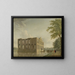 Château de Berckenrode à Heemstede après l'incendie - Jan ten Compe — framed artwork on a wall