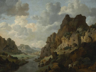 Mountain Landscape Painting - Jan van Aken — artwork view