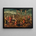 Calvary Painting - Jan van Amstel — framed artwork on a wall