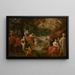 The Baptism of Christ - Jan van Balen — framed artwork on a wall