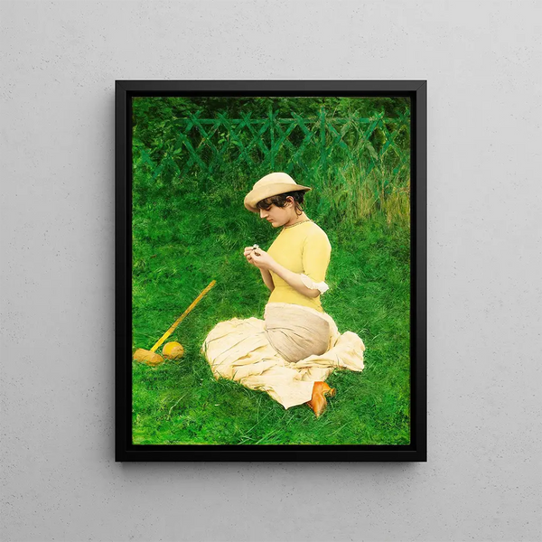 Il m'aime un peu beaucoup - Jan van Beers — framed artwork on a wall
