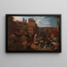 A market scene in Rome - Jan van Buken — framed artwork on a wall