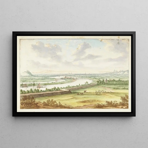 View of Schenkenschans - Jan van Call l'Ancien — framed artwork on a wall