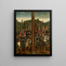 Les Chevaliers du Christ et les Juges Justes - Jan van Eyck — framed artwork on a wall