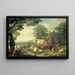 L'Heure de la traite - Jan van Gool — framed artwork on a wall