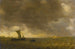 Scene of Estuary with the Arrival of a Gale and Weyschuits Lowering Their Sails - Jan van Goyen — artwork view
