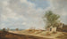 an extensive landscape with a cottage and travelers on an open road - Jan van Goyen — artwork view