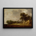 Landscape of Dunes - Jan van Goyen — framed artwork on a wall