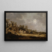 Farmhouses - Jan van Goyen — framed artwork on a wall