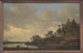 a river scene with the Swan Tavern - Jan van Goyen — artwork view