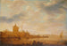 View of a River with Guard Post - Jan van Goyen — artwork view