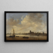 View of Dordrecht - Jan van Goyen — framed artwork on a wall