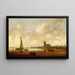 View of Dordrecht - Jan van Goyen — framed artwork on a wall