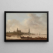 View of Emmerich - Jan van Goyen — framed artwork on a wall