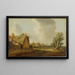 Village Street - Jan van Goyen — framed artwork on a wall