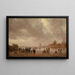 Plaisirs d'hiver sur la Merwede - Jan van Goyen — framed artwork on a wall