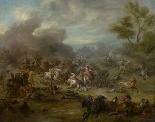 A battle scene - Jan van Huchtenburg — artwork view