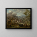 A battle scene - Jan van Huchtenburg — framed artwork on a wall
