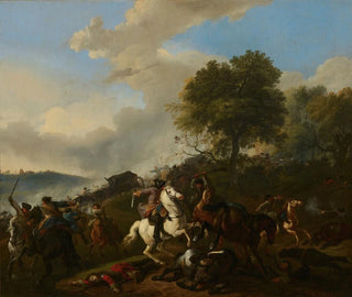 Ambush of a convoy - Jan van Huchtenburg — artwork view