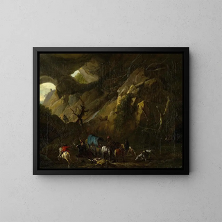Attack - Jan van Huchtenburg — framed artwork on a wall