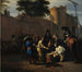 Lancer les dés pour la vie ou la mort - Jan van Huchtenburg — artwork view